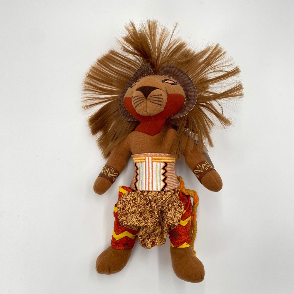 Disney The Lion King Broadway Musical 12" Plush Simba Tags Mane